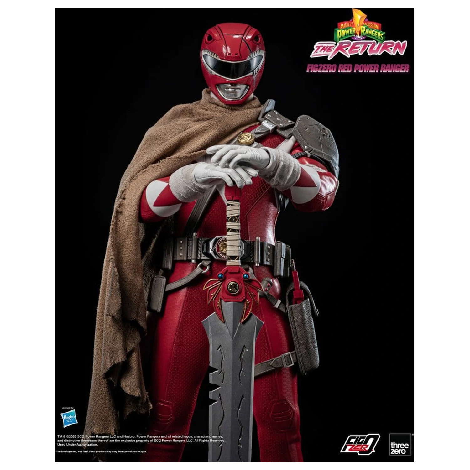 Mighty Morphin Power Rangers: The Return FigZero Action Figure 1/6 Red Power Ranger 31 cm produktová fotografia