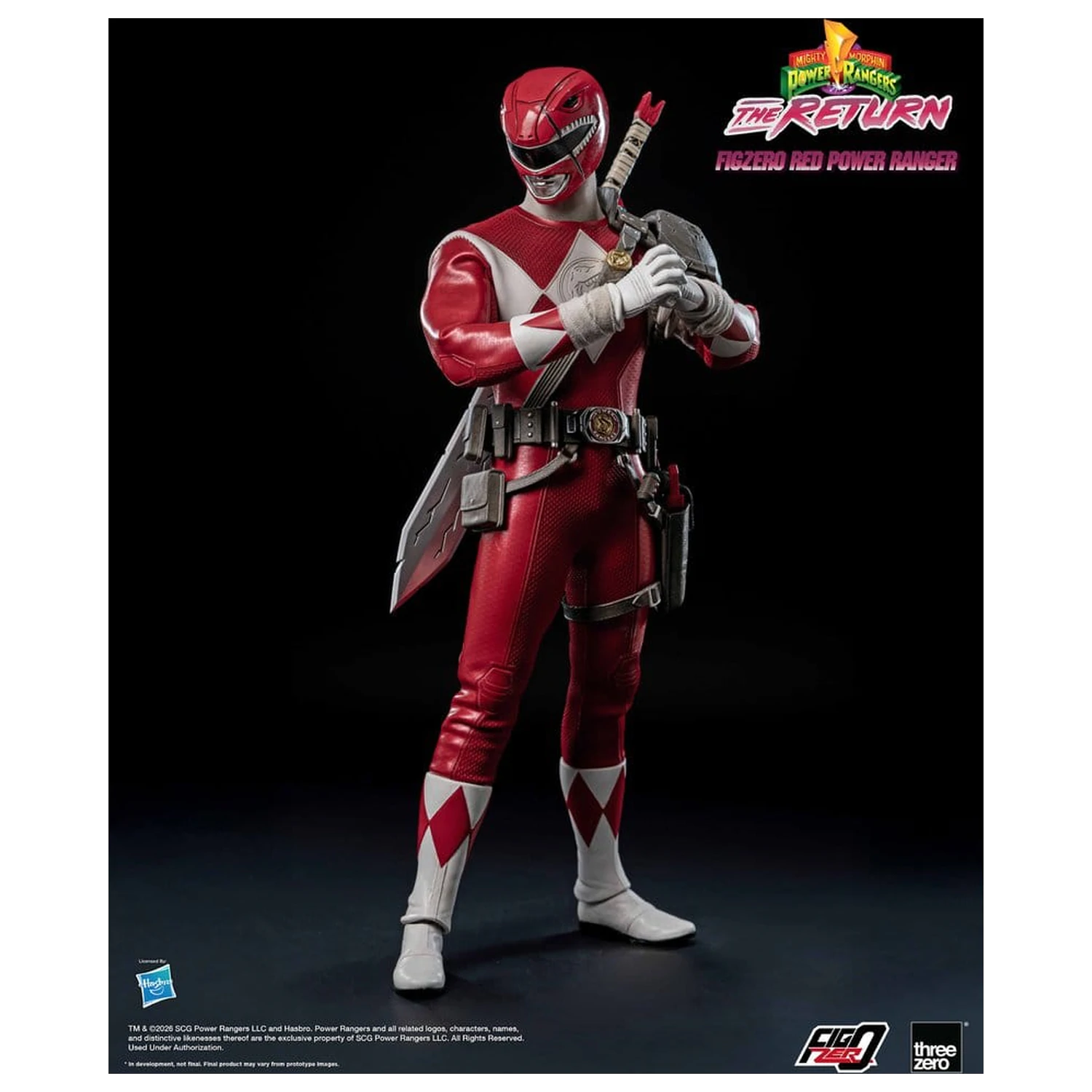 Mighty Morphin Power Rangers: The Return FigZero Action Figure 1/6 Red Power Ranger 31 cm produktová fotografia