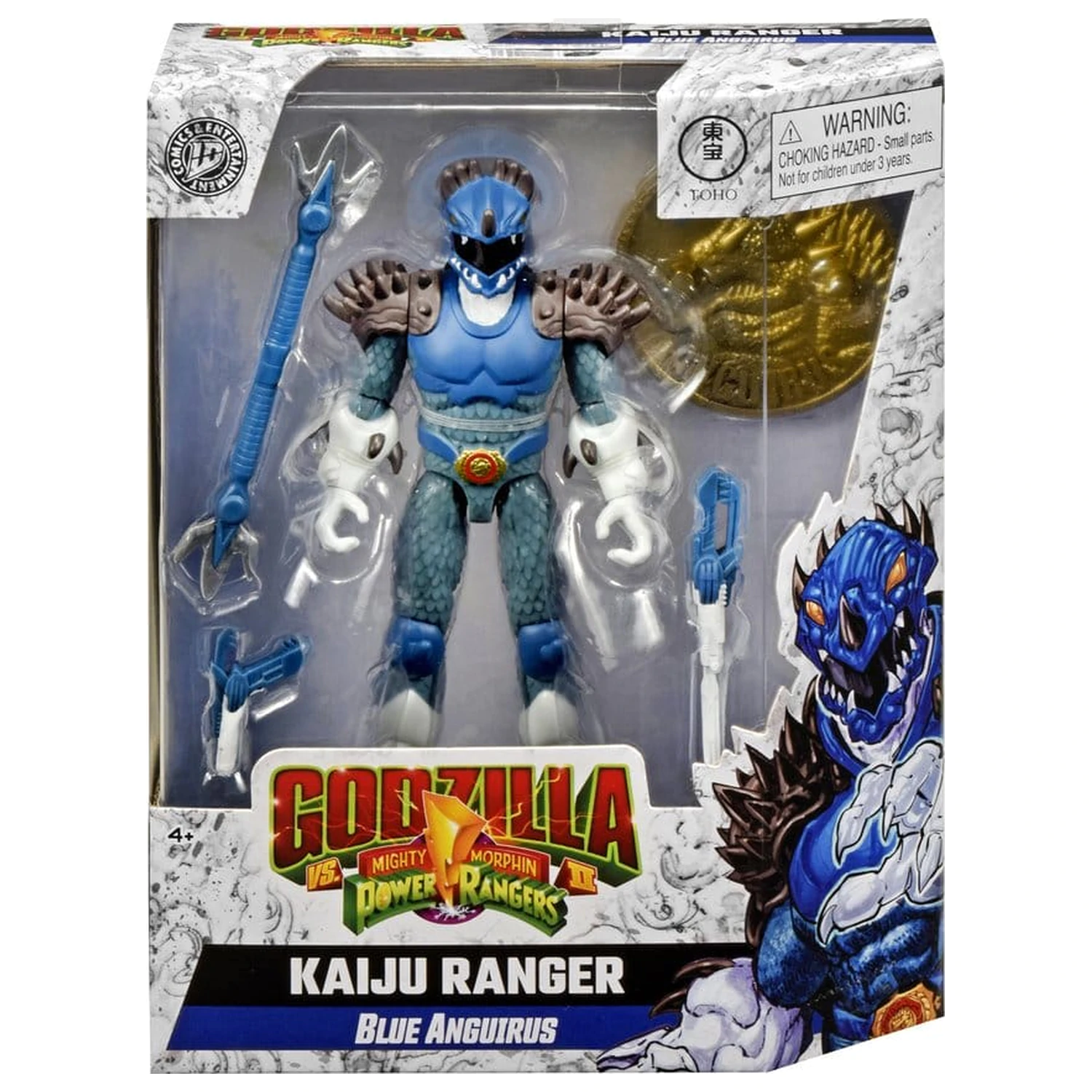 Mighty Morphin Power Rangers x Godzilla Akčná figúrka Blue Anguirus produktová fotografia