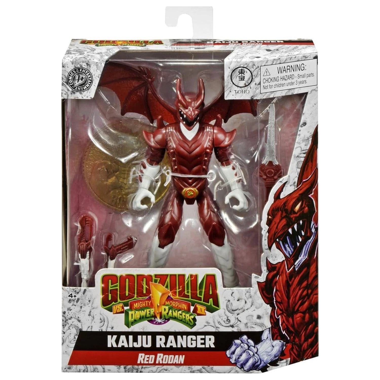 Mighty Morphin Power Rangers x Godzilla Akčná figúrka Red Rodan produktová fotografia