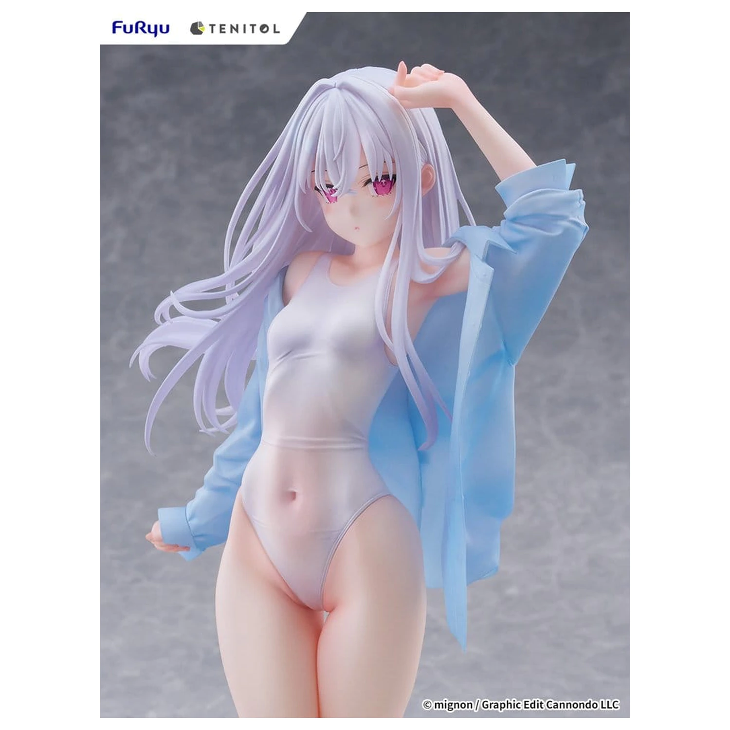 Mignon Works Tenitol Tall PVC figúrka Shiro Swimsuit Ver. 30 cm produktová fotografia