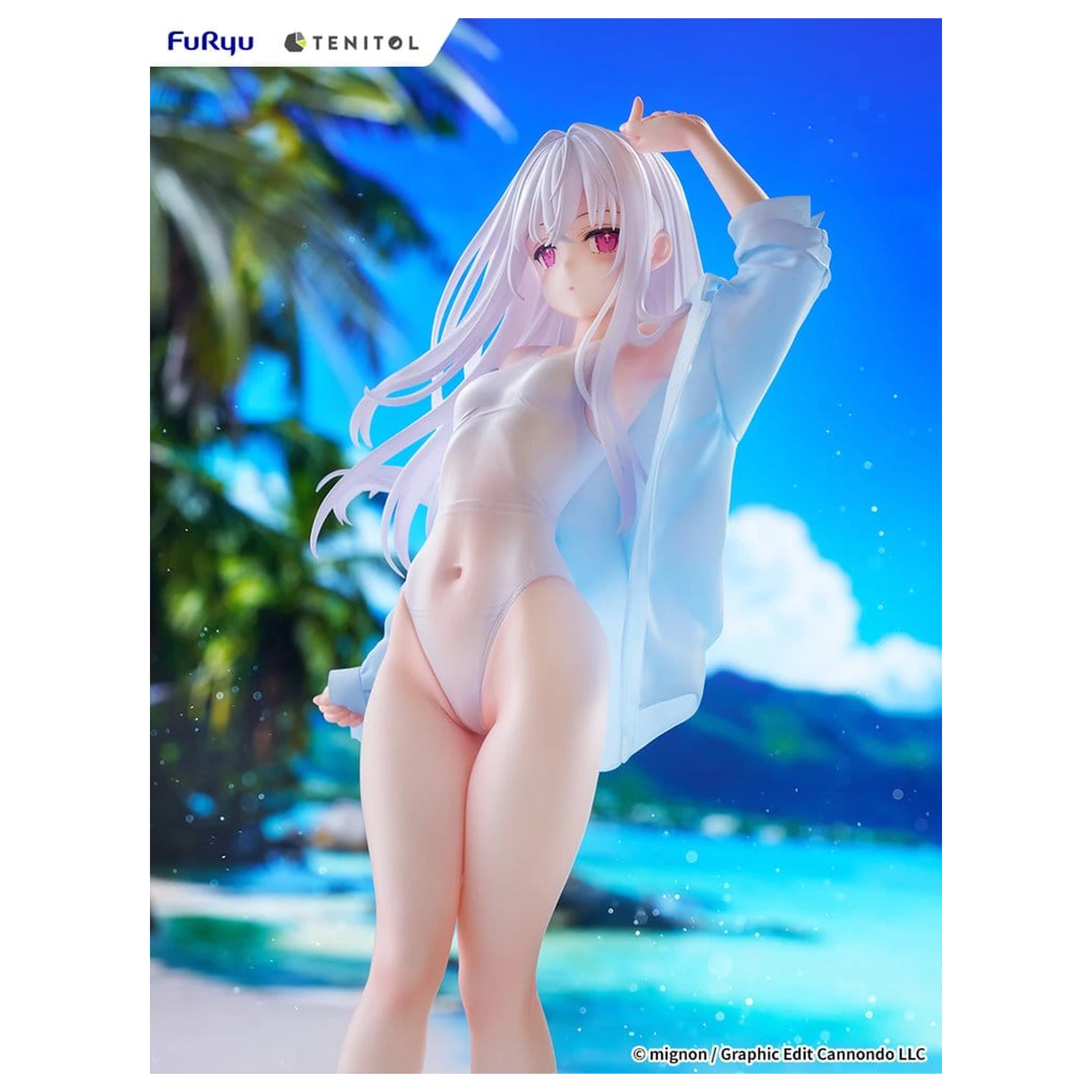 Mignon Works Tenitol Tall PVC figúrka Shiro Swimsuit Ver. 30 cm produktová fotografia