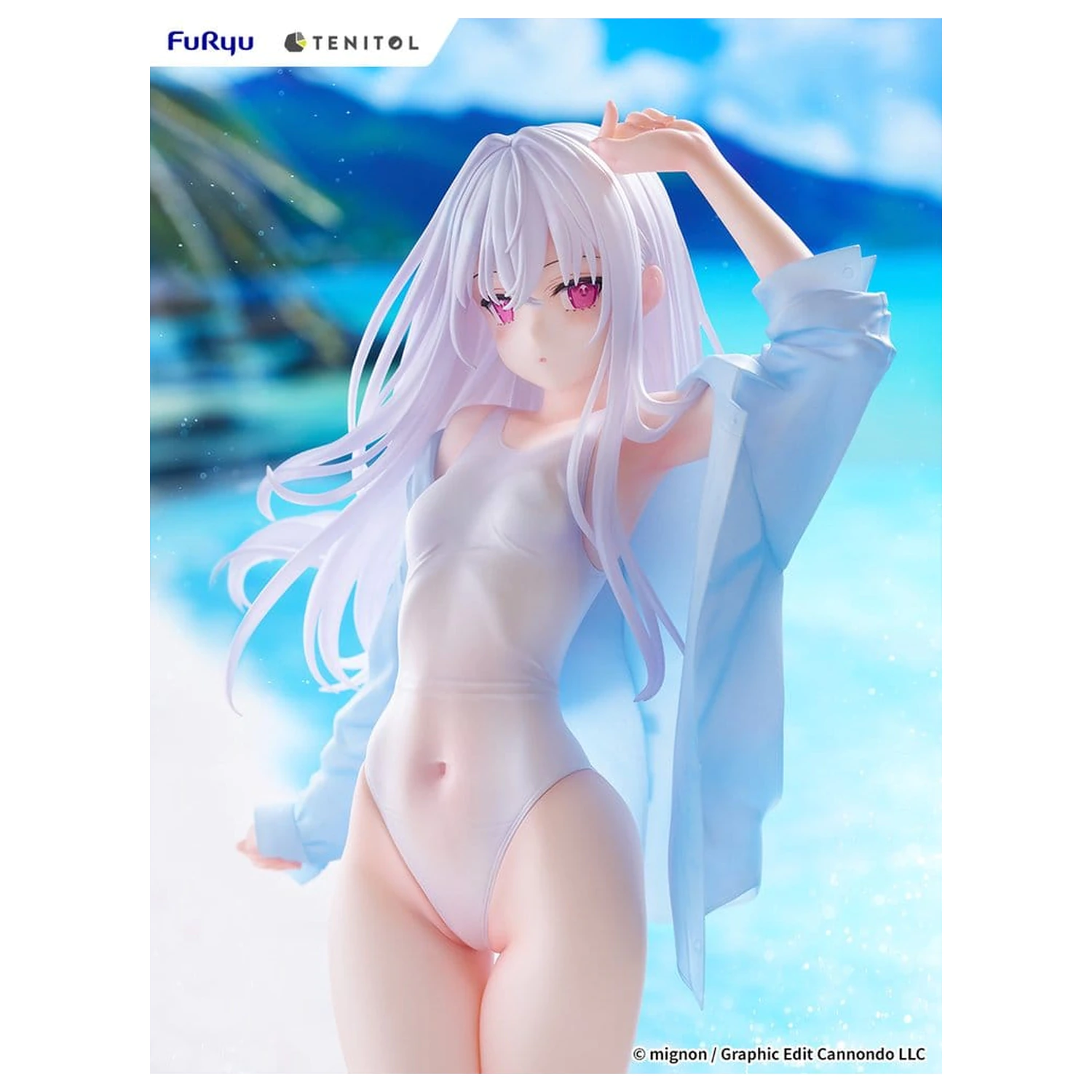 Mignon Works Tenitol Tall PVC figúrka Shiro Swimsuit Ver. 30 cm produktová fotografia