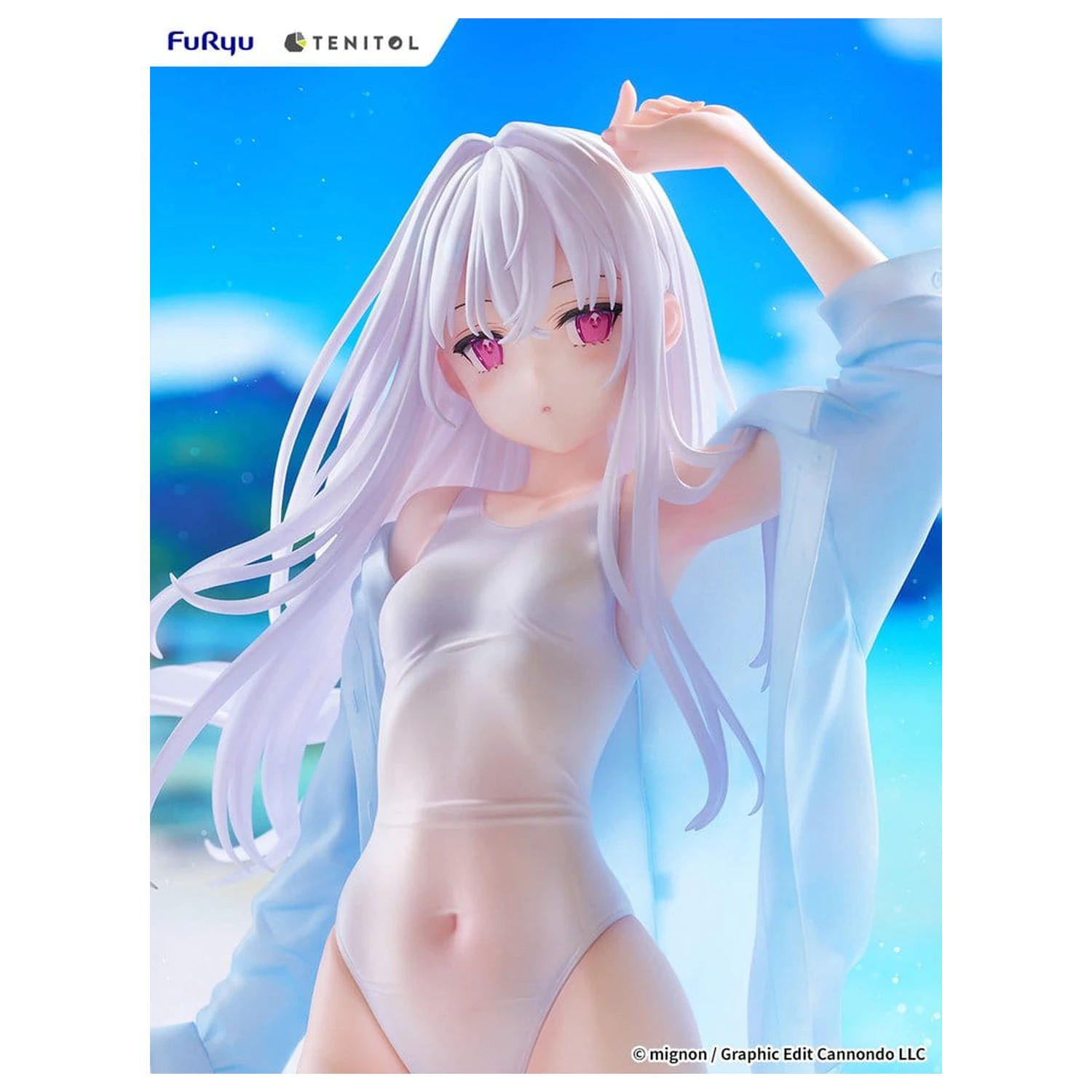 Mignon Works Tenitol Tall PVC figúrka Shiro Swimsuit Ver. 30 cm produktová fotografia