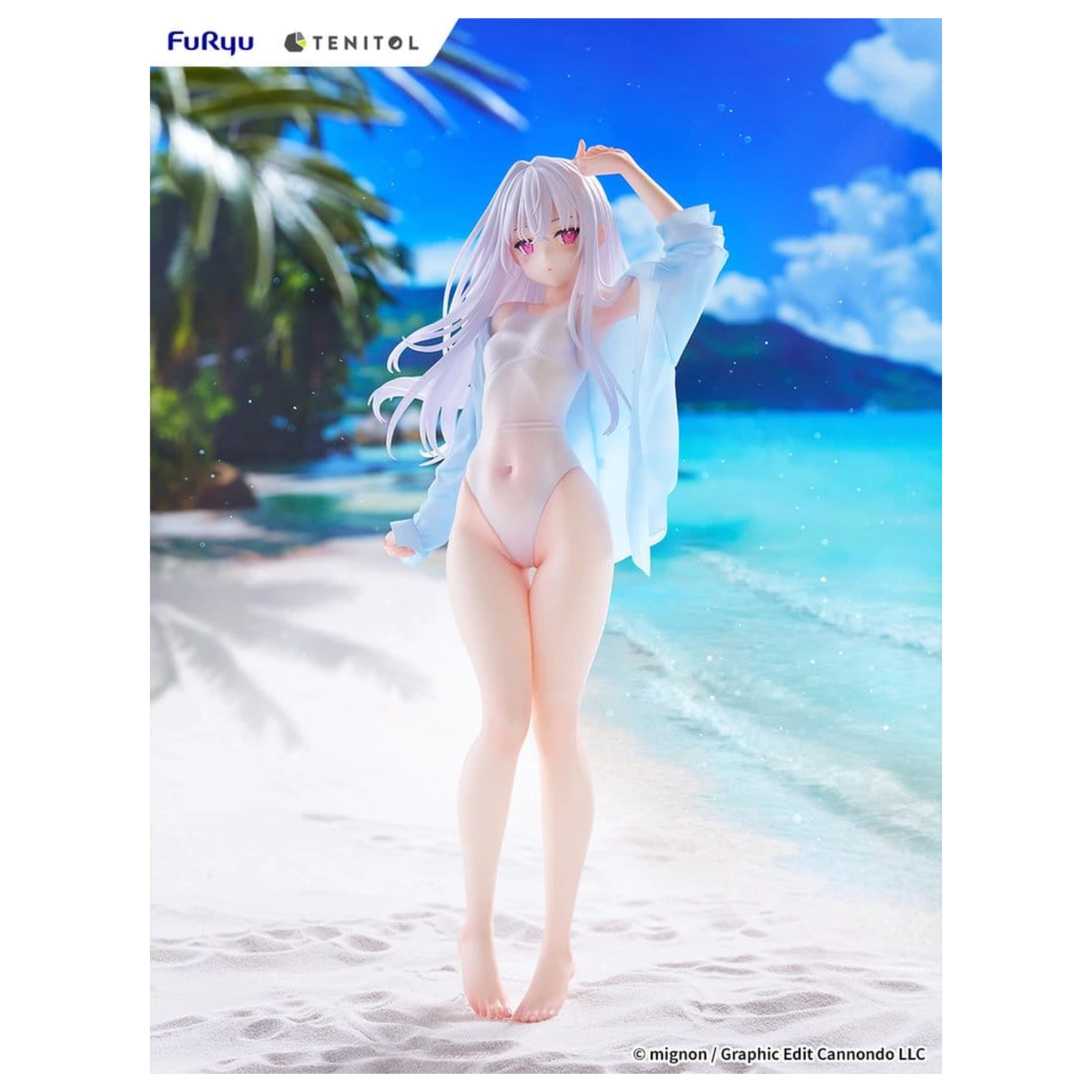 Mignon Works Tenitol Tall PVC figúrka Shiro Swimsuit Ver. 30 cm produktová fotografia