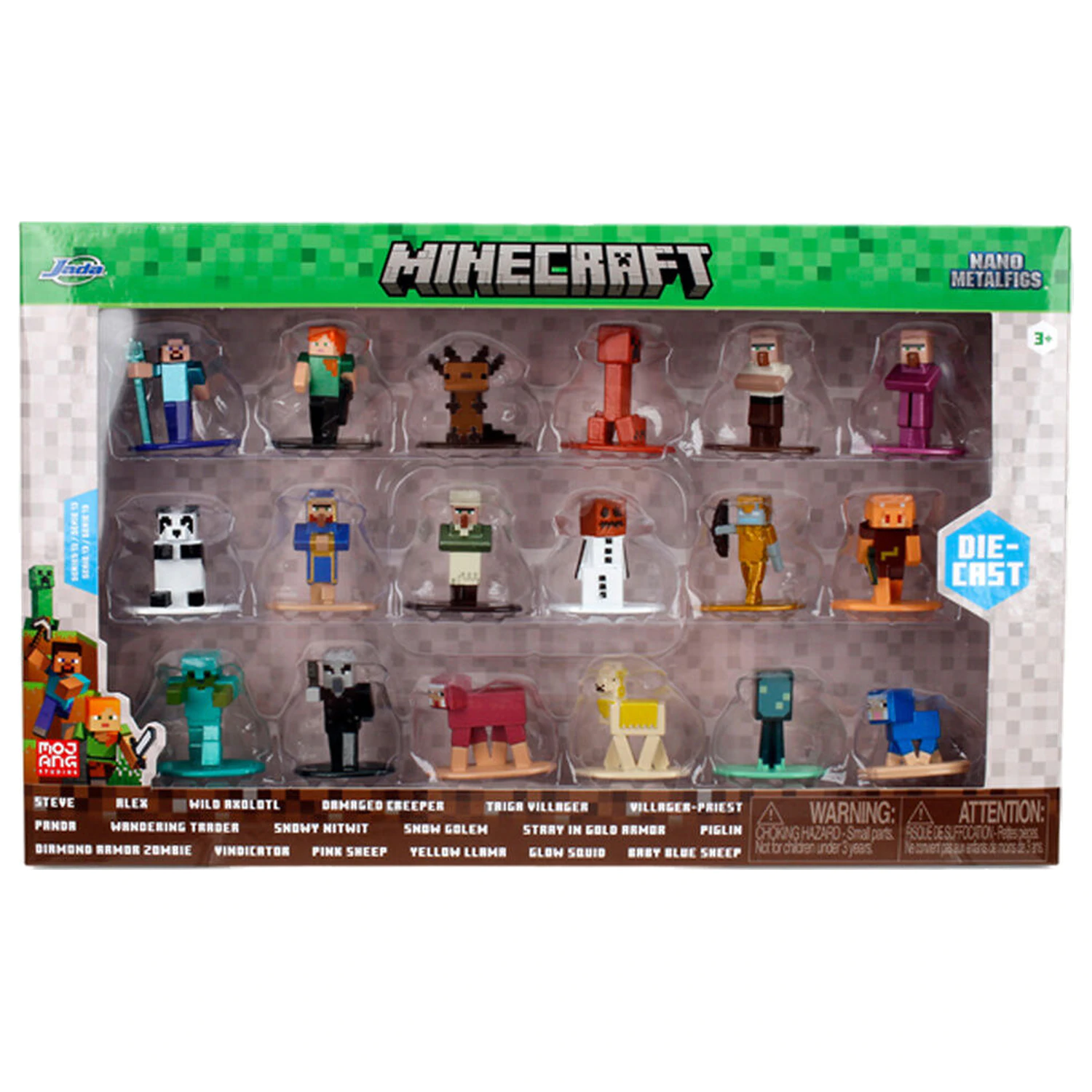 Minecraft pack 18 figúrok 4 cm produktová fotografia