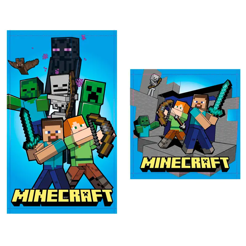Minecraft set 2 bavlnené uteráky produktová fotografia
