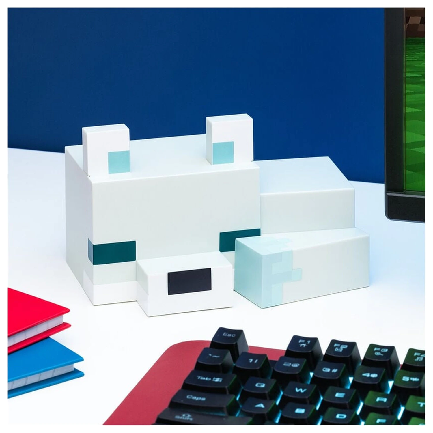 Minecraft 3D Arktická líška Nočné svetlo produktová fotografia