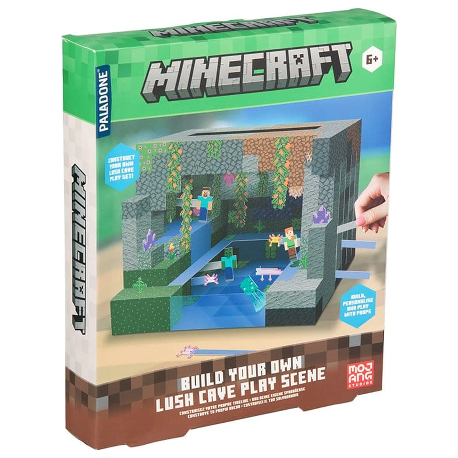 Minecraft stavebnica 3D scéna produktová fotografia