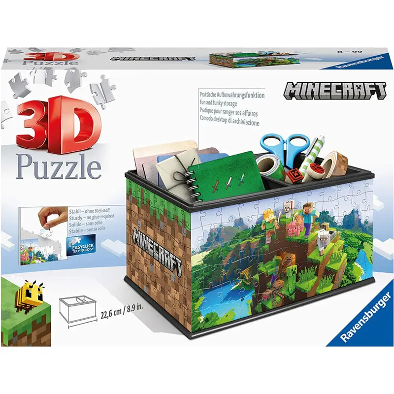 Minecraft úložný box 3D puzzle 216 kusov produktová fotografia