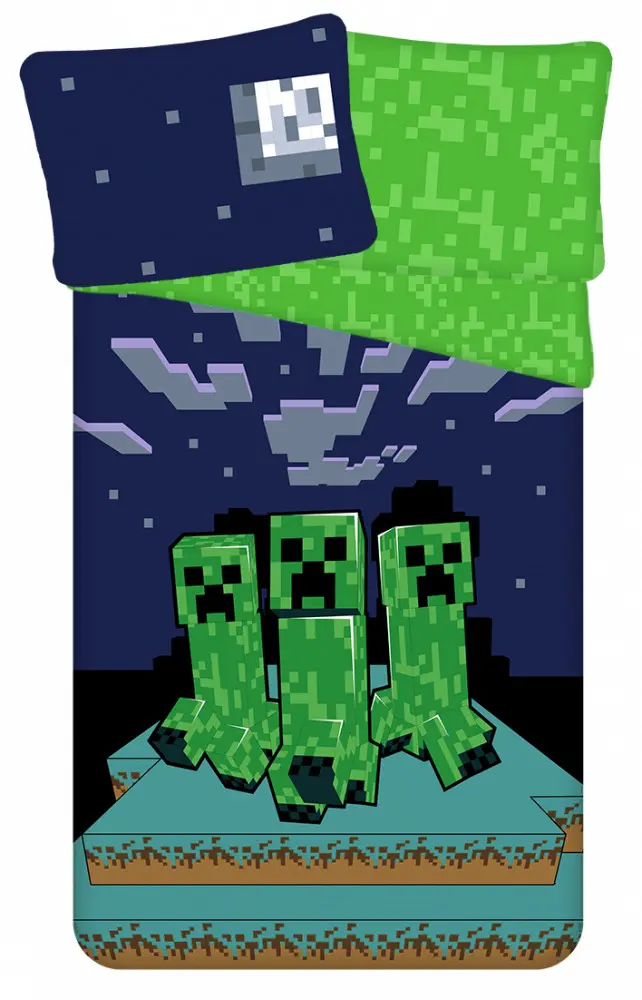 Minecraft Súprava obliečok na paplón 140x200cm, 70x90cm produktová fotografia