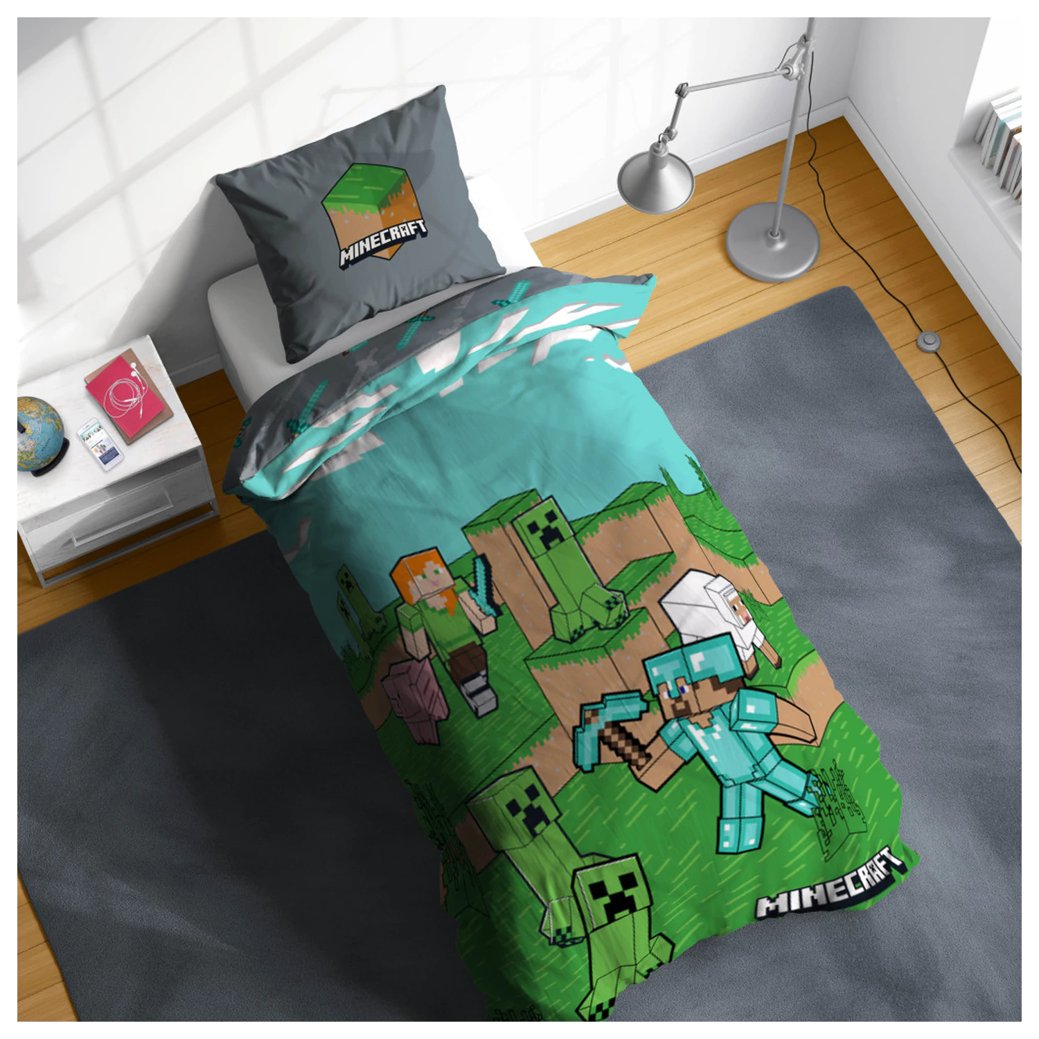 Minecraft Zvieratá a Mobs Obliečka na paplón produktová fotografia