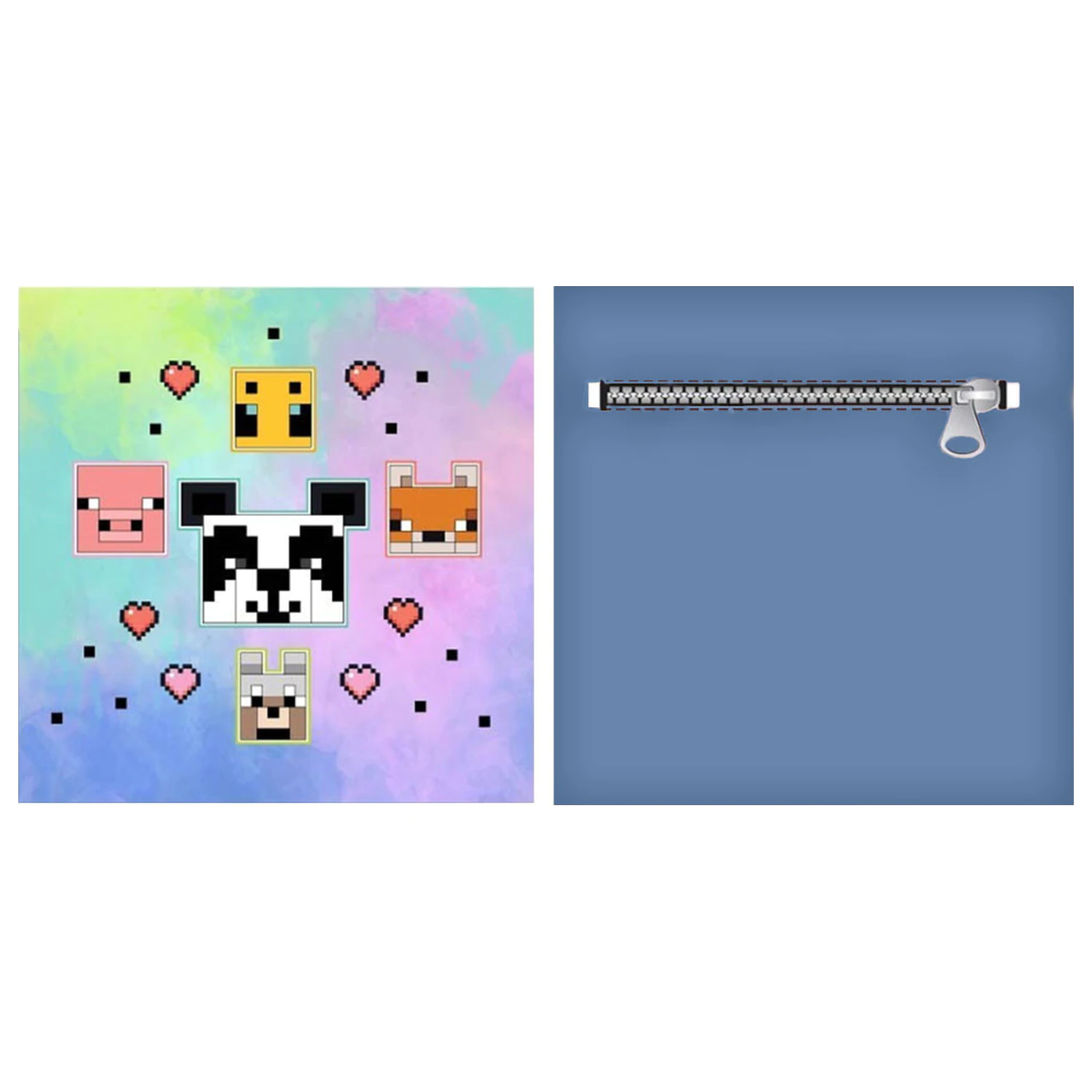 Minecraft Animals Vankúš, Dekoračný vankúš s odnímateľným poťahom produktová fotografia
