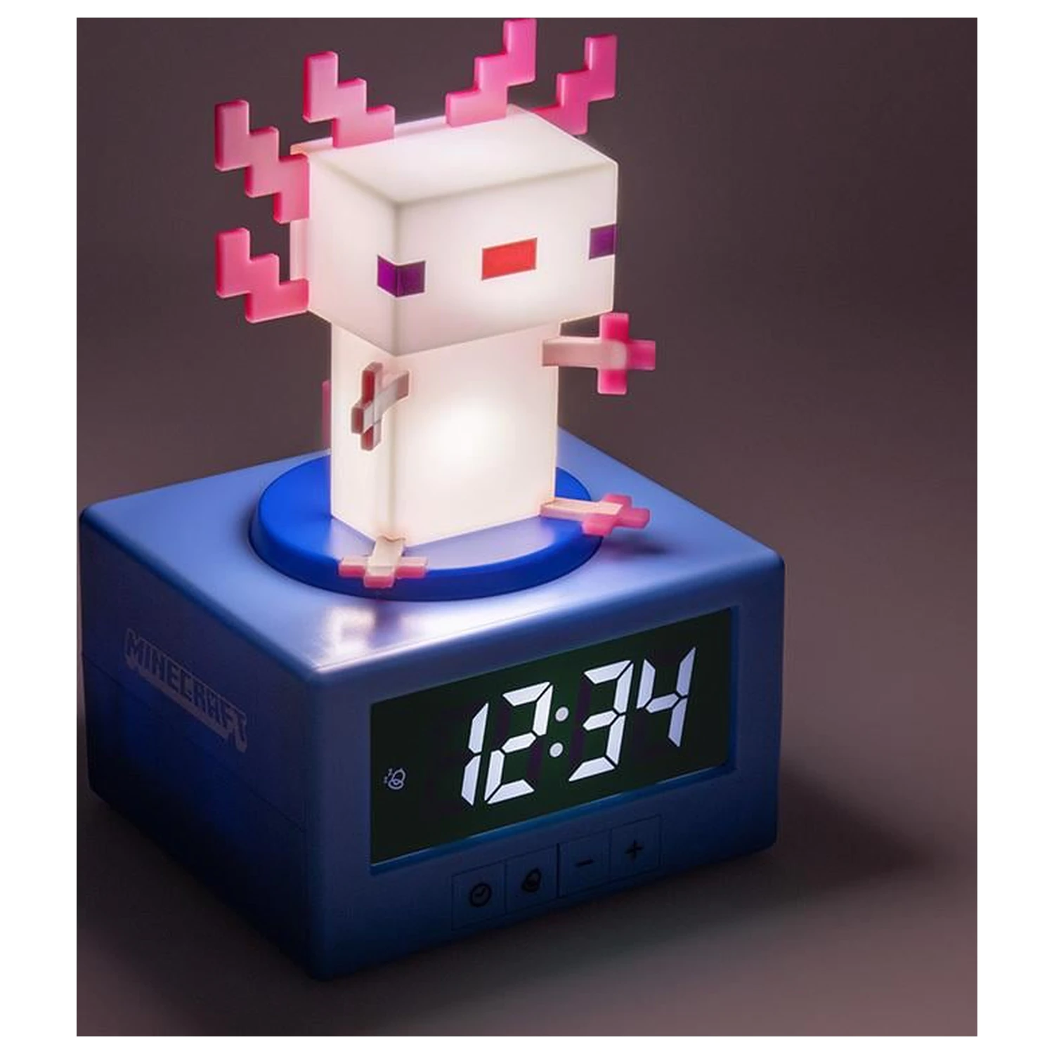 Minecraft Axolotl Ikona Lampa Budík 12cm produktová fotografia