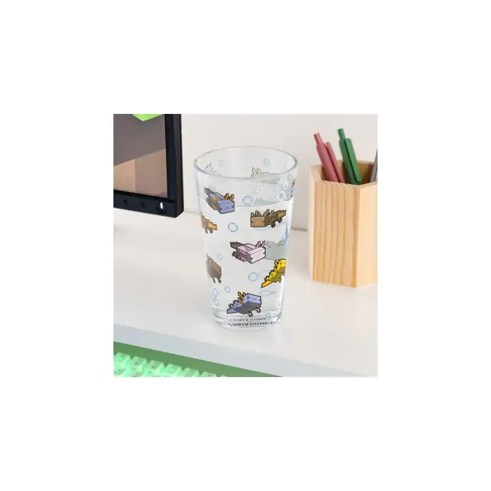 Minecraft Pint Pohár Axolotl produktová fotografia
