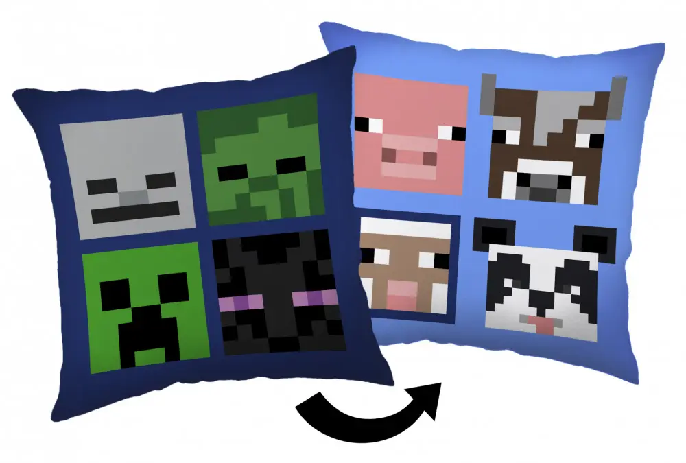 Minecraft Bad Mobs vankúš, dekoračný vankúš 40*40 cm produktová fotografia