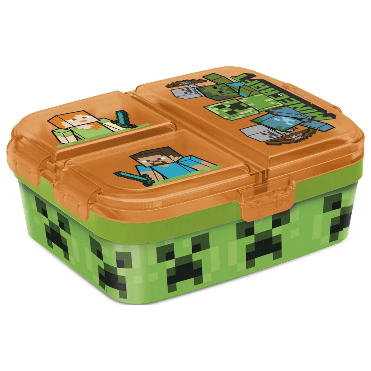 Minecraft Battle viac priehradkový obedár, box na sendviče XL produktová fotografia