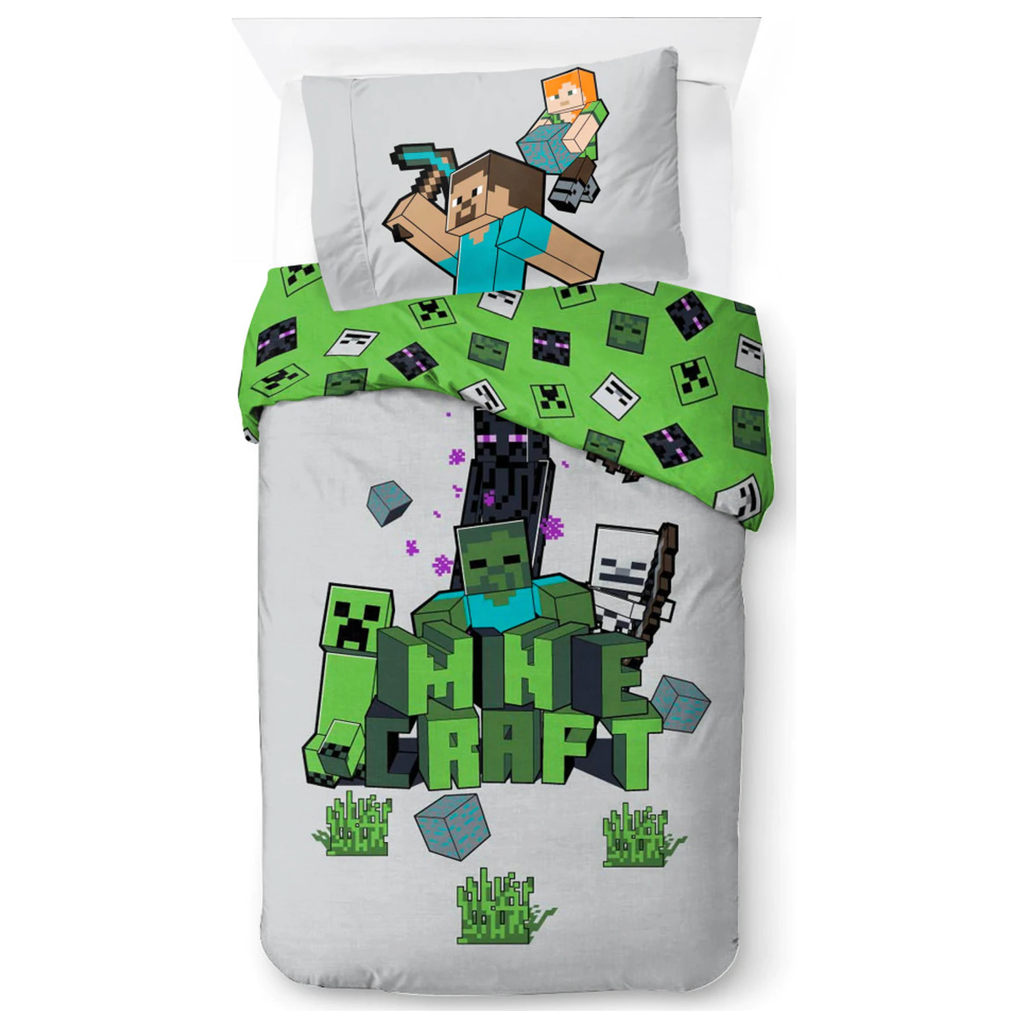 Minecraft Build and Explore obliečka na perinu produktová fotografia