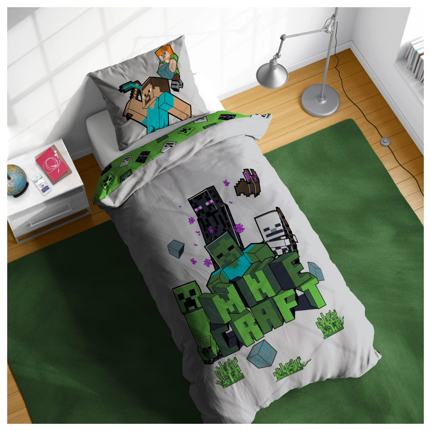 Minecraft Build and Explore obliečka na perinu produktová fotografia