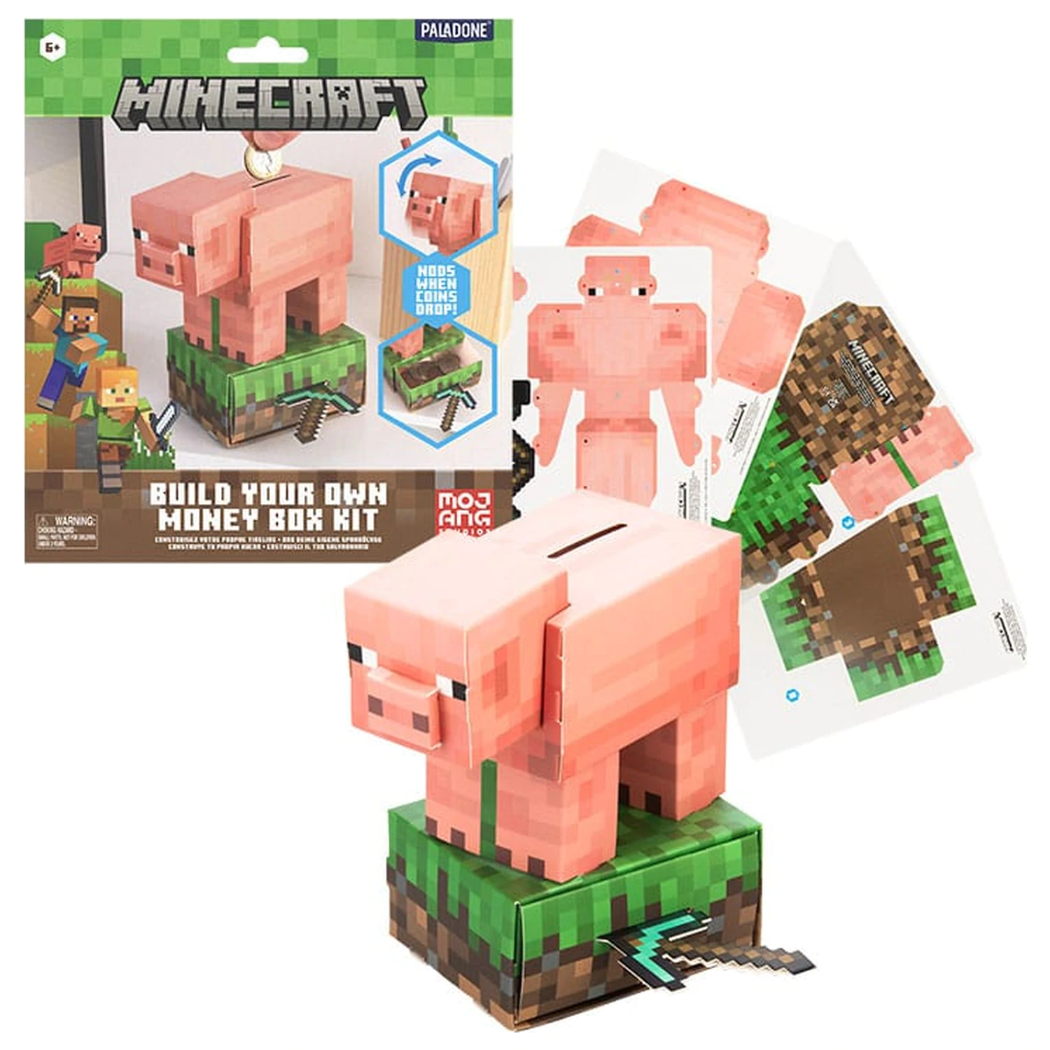 Minecraft Zostavte si vlastnú pokladničku Prasiatko produktová fotografia