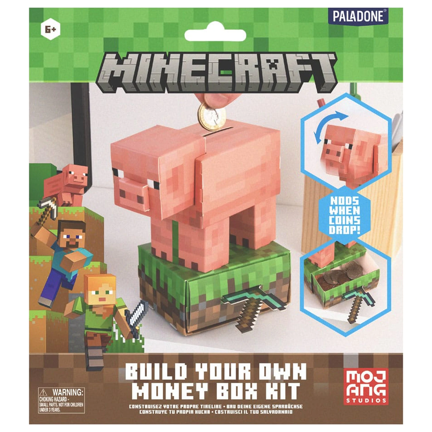 Minecraft Zostavte si vlastnú pokladničku Prasiatko produktová fotografia