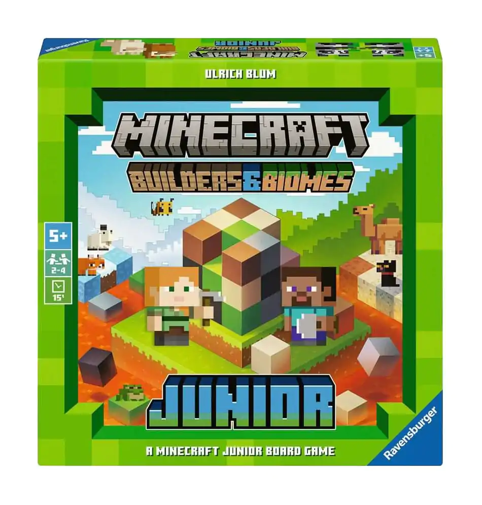 Minecraft Stolová Hra Builders & Biomes Junior produktová fotografia