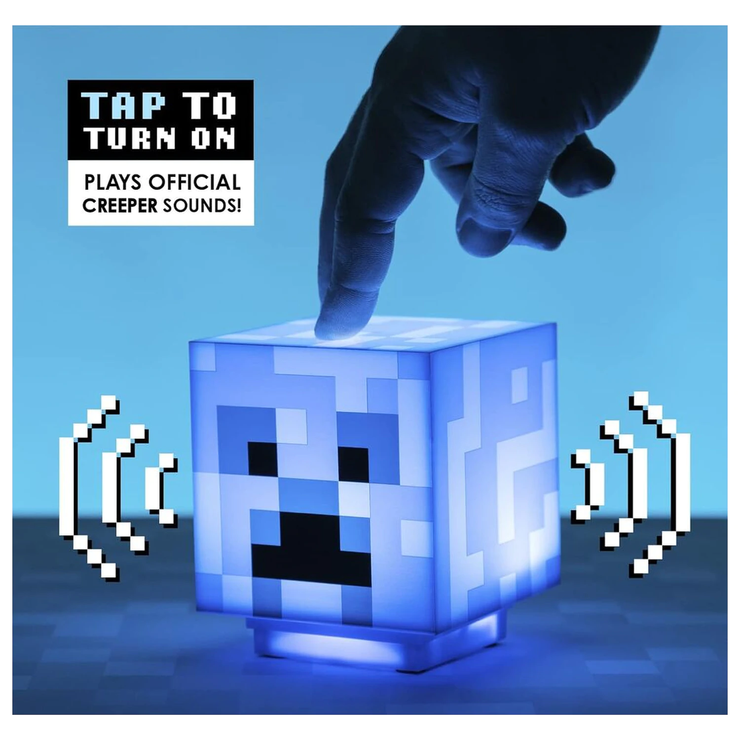 Minecraft Charged Creeper 3D zvuková lampa produktová fotografia