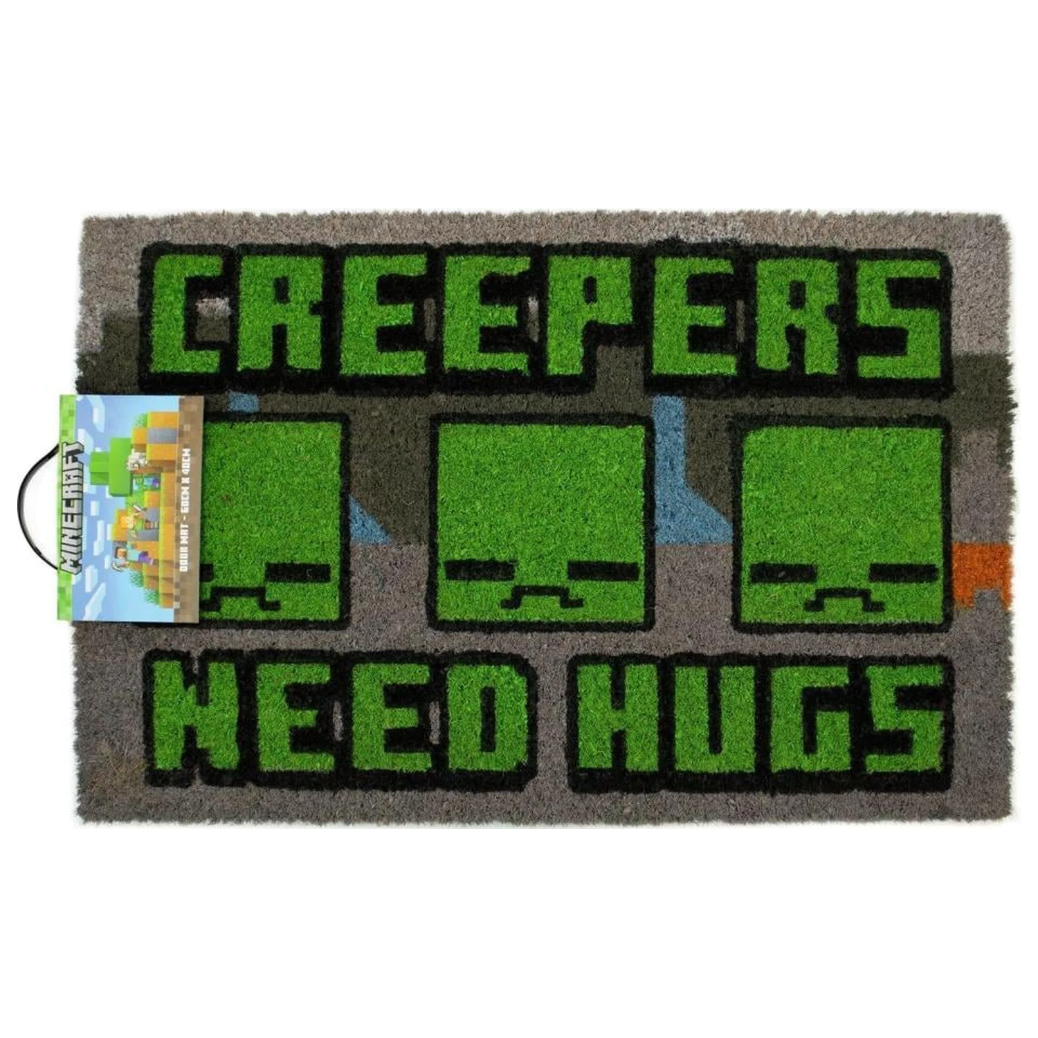 Minecraft Creeper Need Hugs Rohožka 40X60cm produktová fotografia