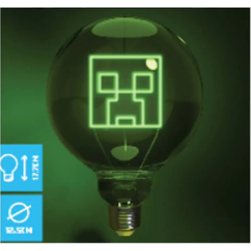 Minecraft Neon LED Lampa Creeper termékfotó