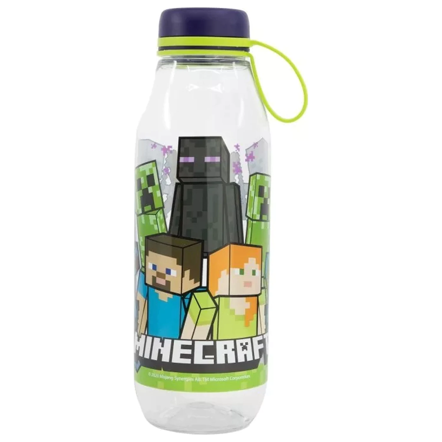 Minecraft Creeper Squad Ecozen plastová fľaša na vodu so skrutkovacím uzáverom 650 ml produktová fotografia