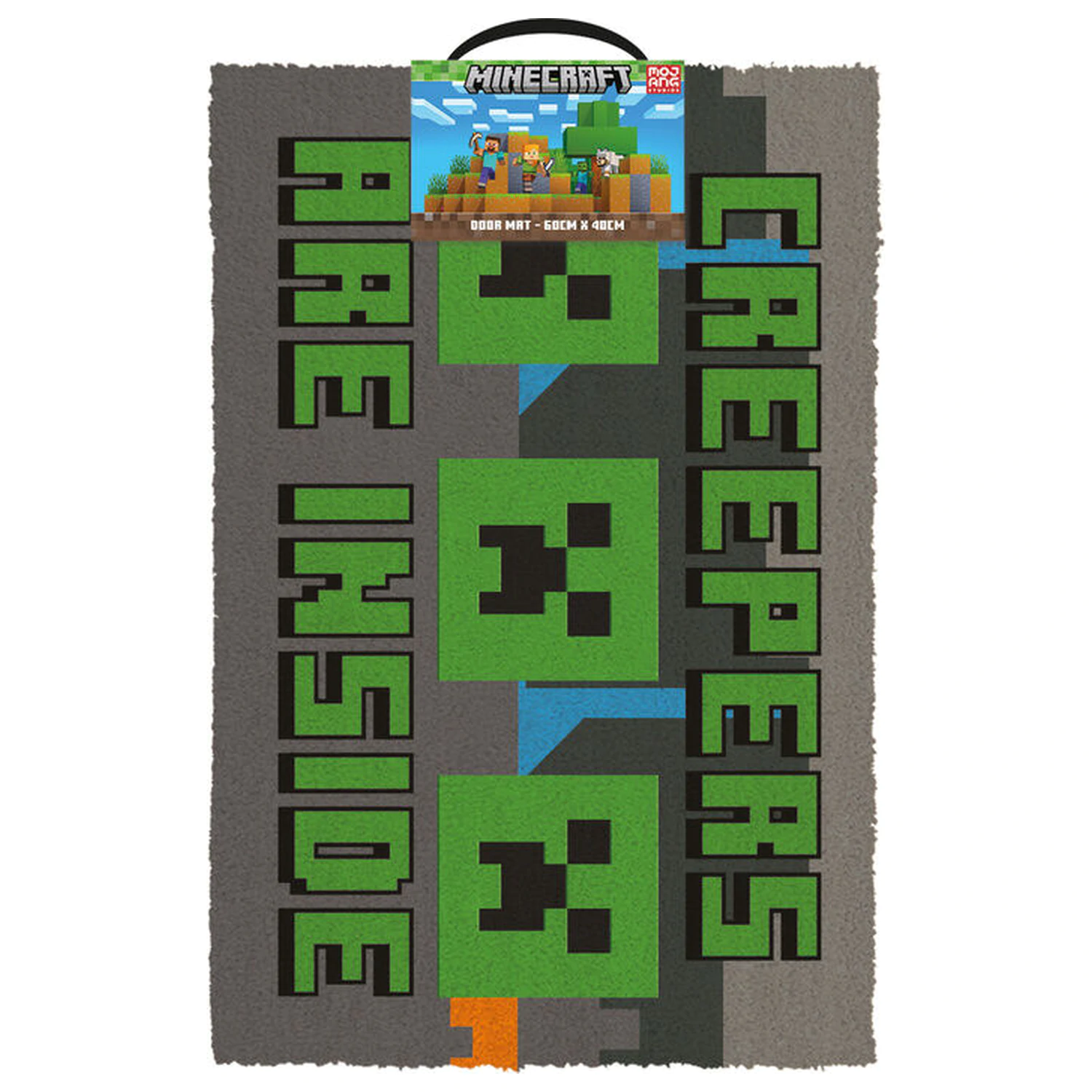 Minecraft Creepers rohožka produktová fotografia