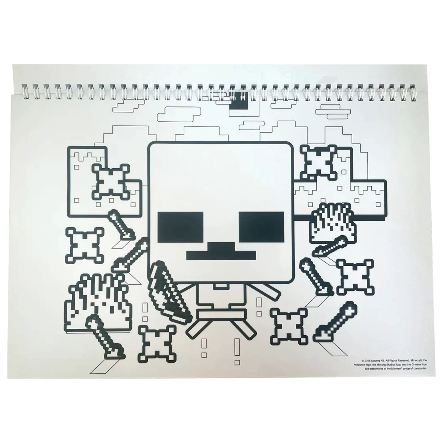 Minecraft Creepers Need Hugs A/4 špirálový skicár so 40 nálepkami produktová fotografia