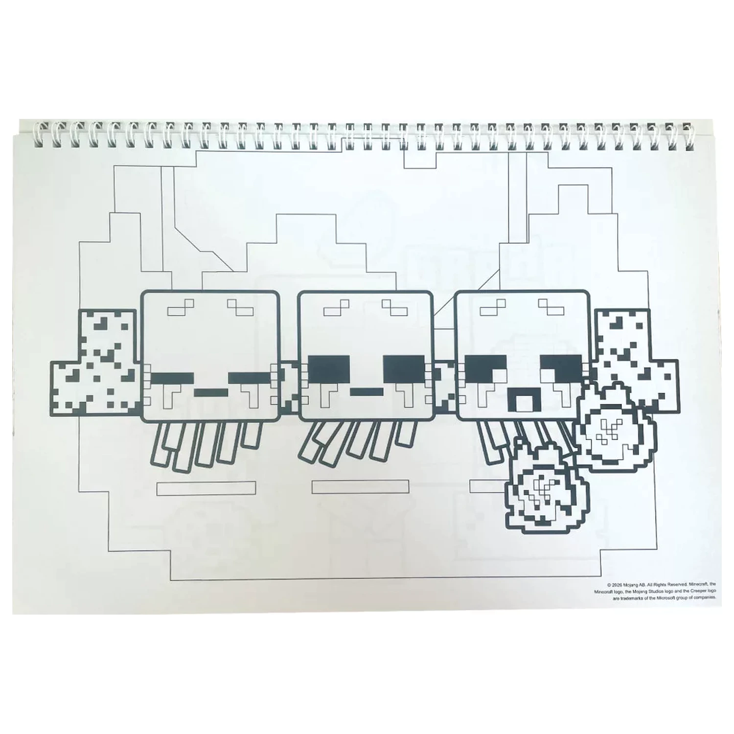 Minecraft Creepers Need Hugs A/4 špirálový skicár so 40 nálepkami produktová fotografia