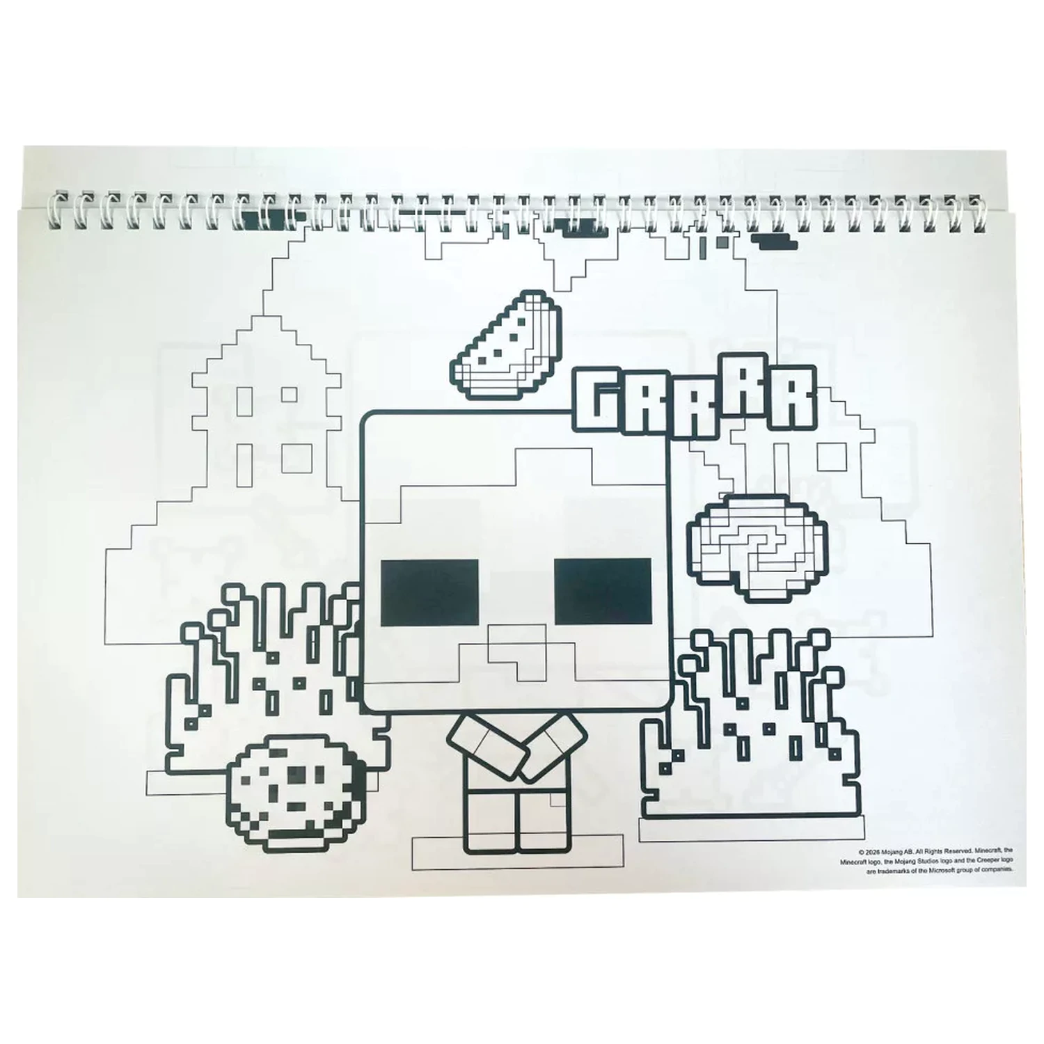 Minecraft Creepers Need Hugs A/4 špirálový skicár so 40 nálepkami produktová fotografia