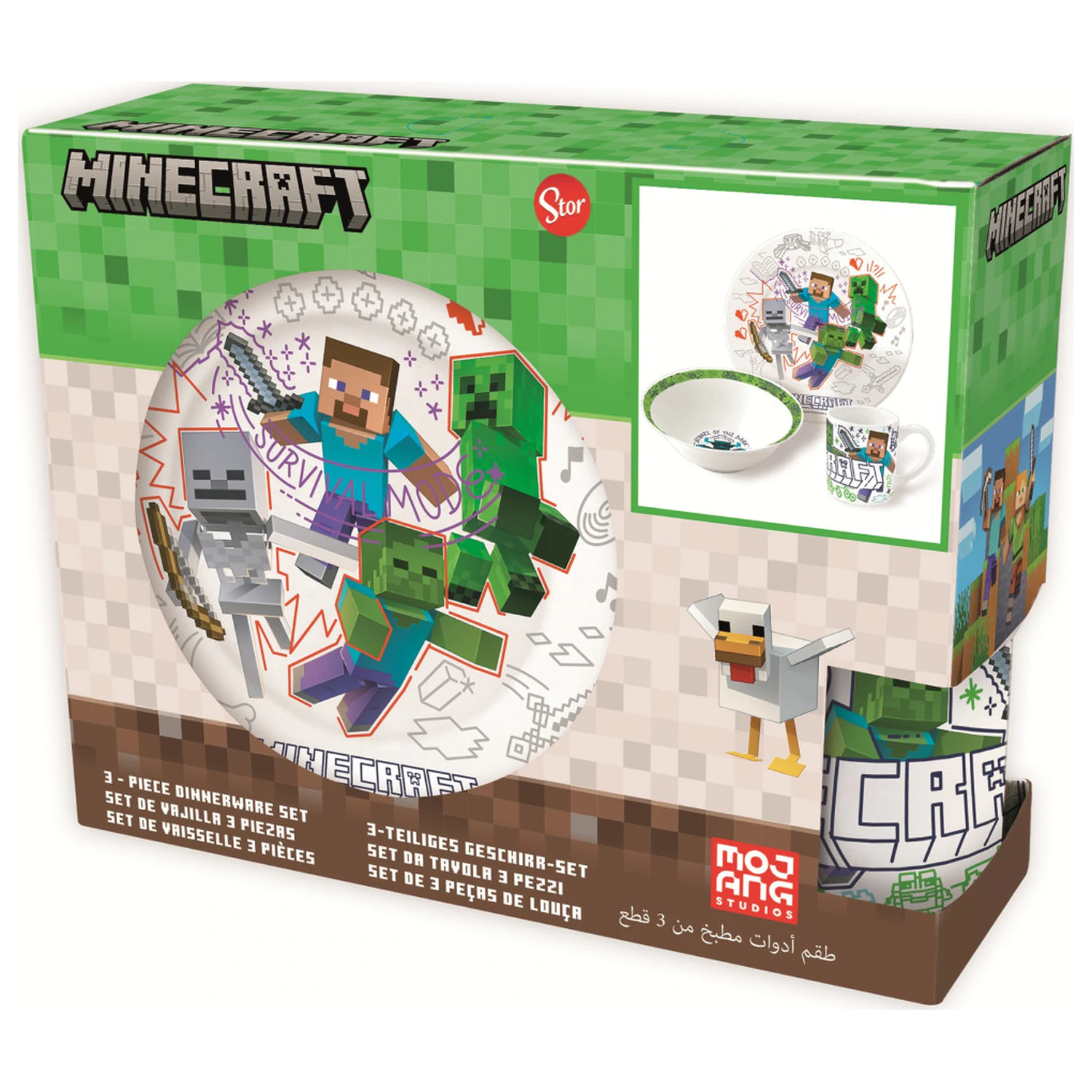 Minecraft Explore More porcelánová jedálenská súprava produktová fotografia