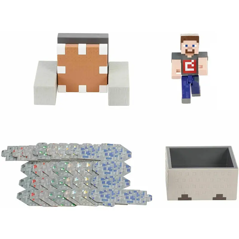 Minecraft Explosive Wagon Steve figurka 10 cm termékfotó