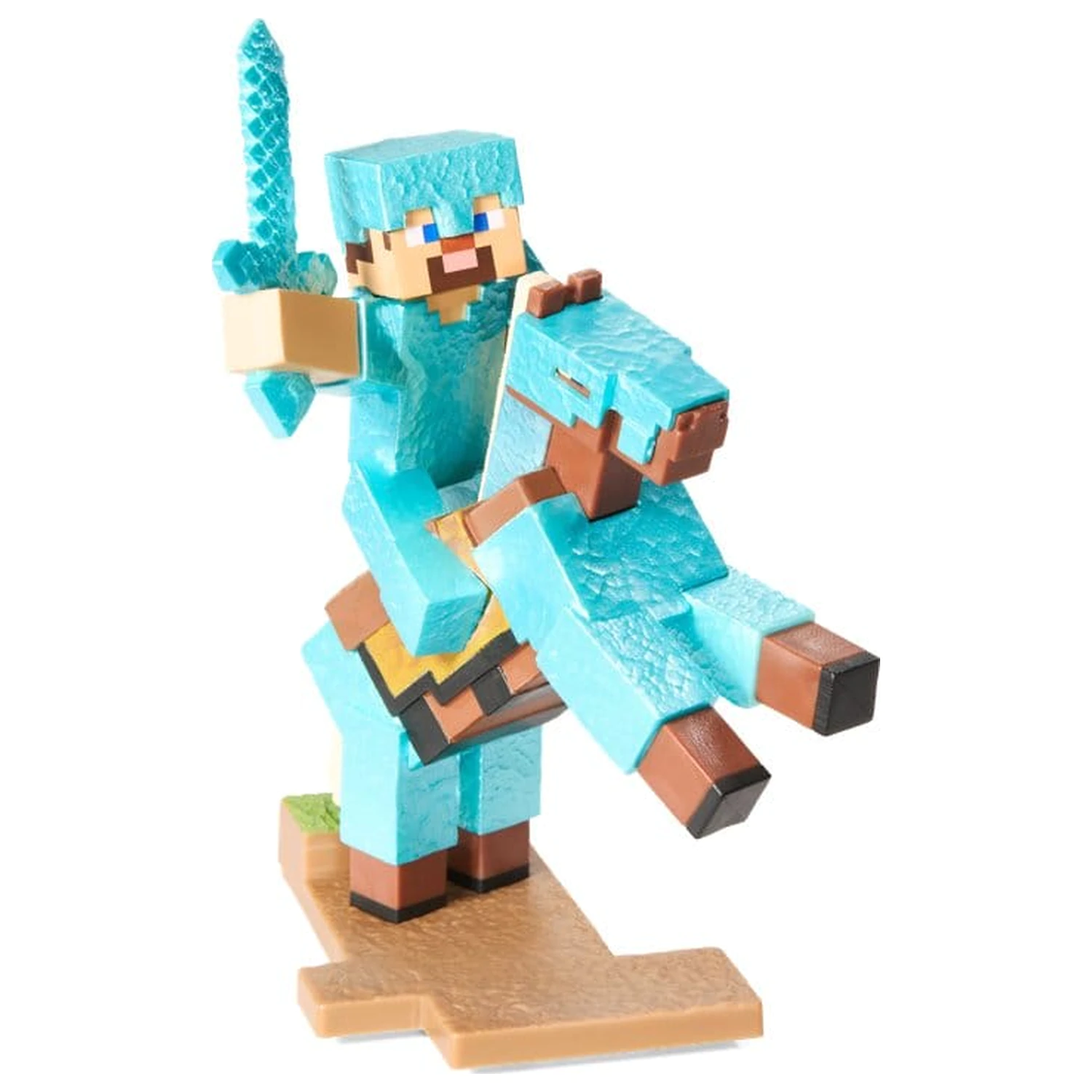 Minecraft Figure Diorama Diamond Armor Steve a kôň 18 cm produktová fotografia