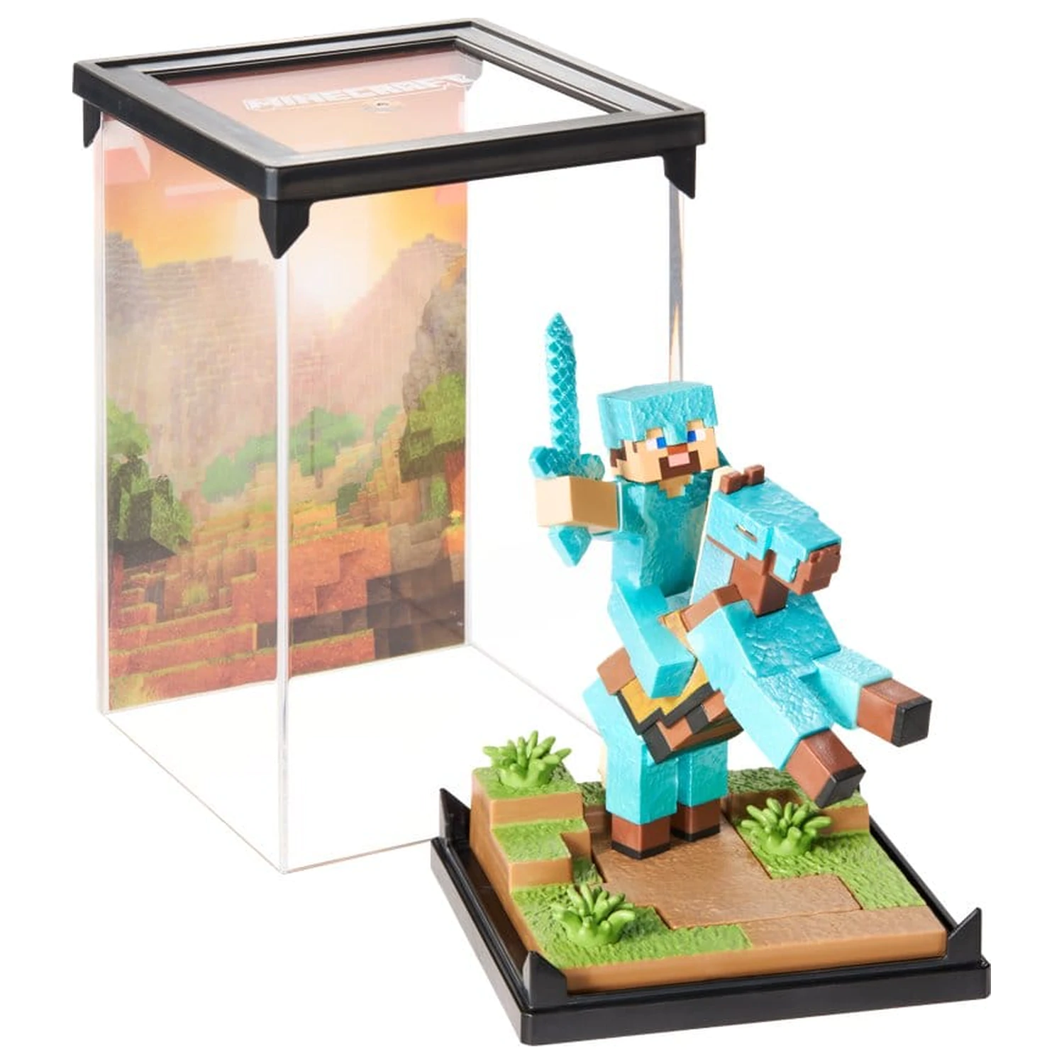 Minecraft Figure Diorama Diamond Armor Steve a kôň 18 cm produktová fotografia