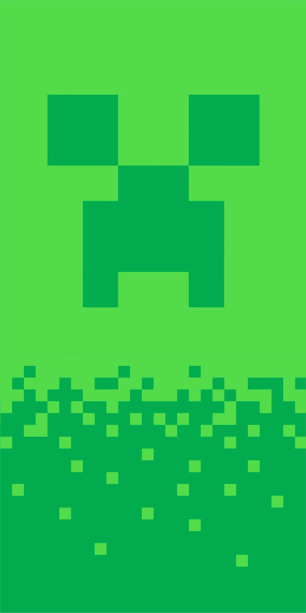 Minecraft osuška, plážová osuška Digital Creeper 70*140cm produktová fotografia