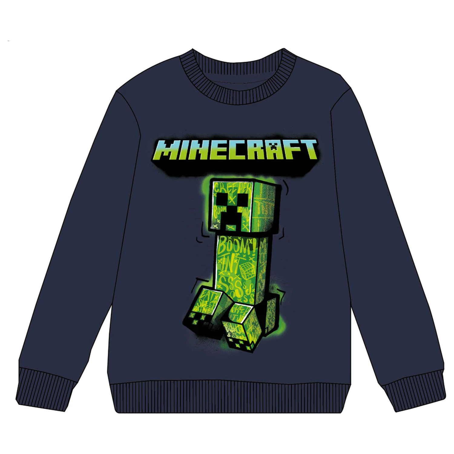 Minecraft Green Menace Detská mikina s kapucňou produktová fotografia