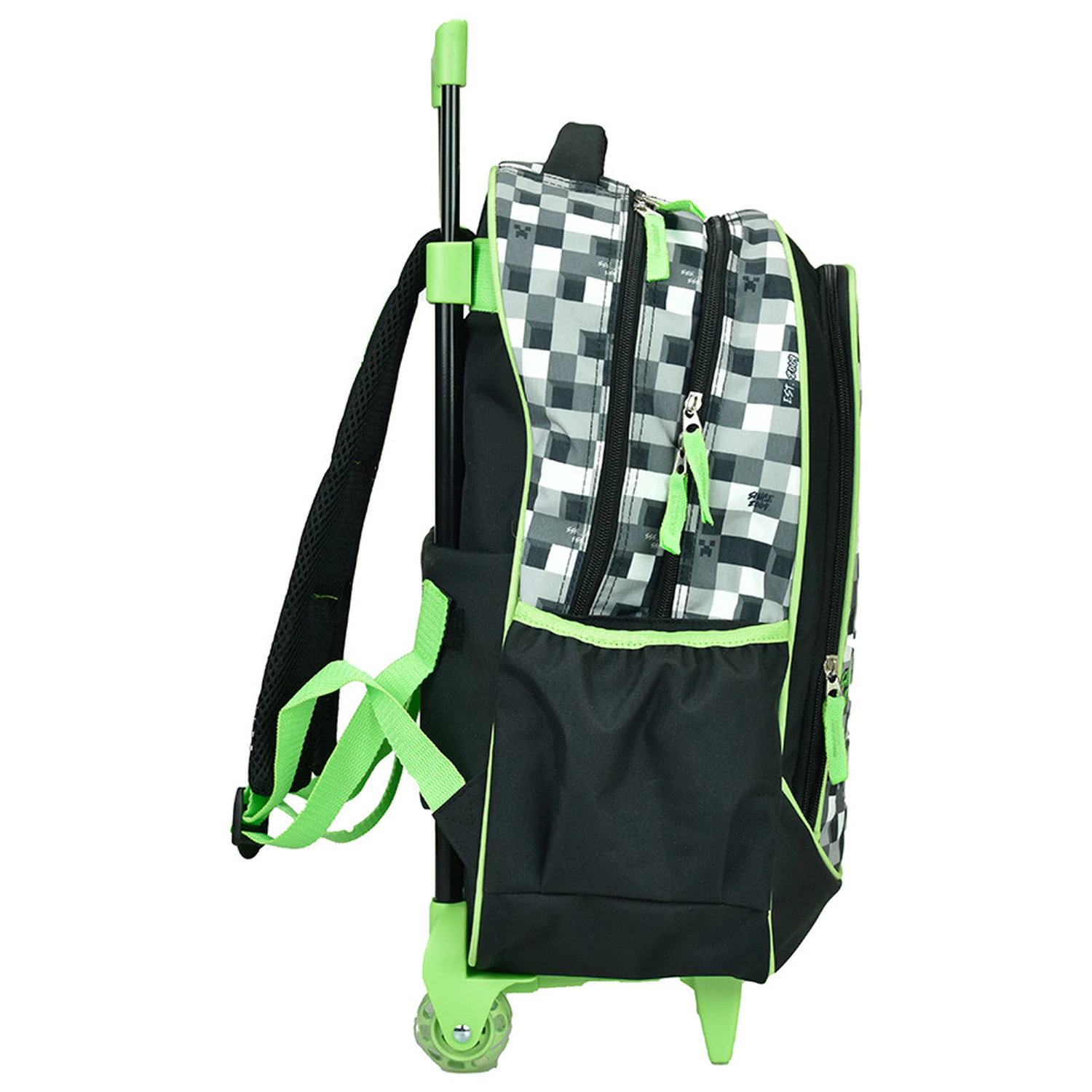 Minecraft Gray Stone školská taška na kolieskach, taška 46 cm produktová fotografia