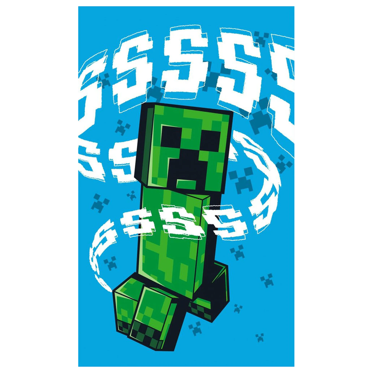 Minecraft Hissing Creeper uterák na ruky, uterák na tvár, uterák produktová fotografia