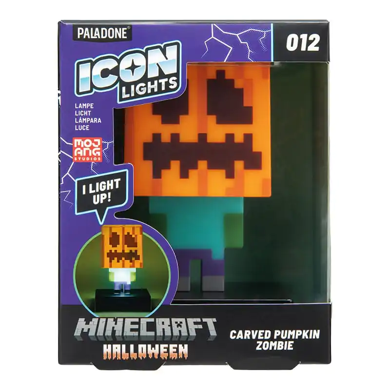Minecraft Icons Svetlo Zombie Jack O Lantern 10 cm produktová fotografia