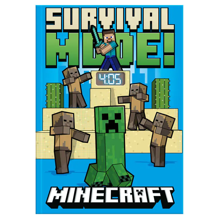 Minecraft Notebook s LED hodinami produktová fotografia