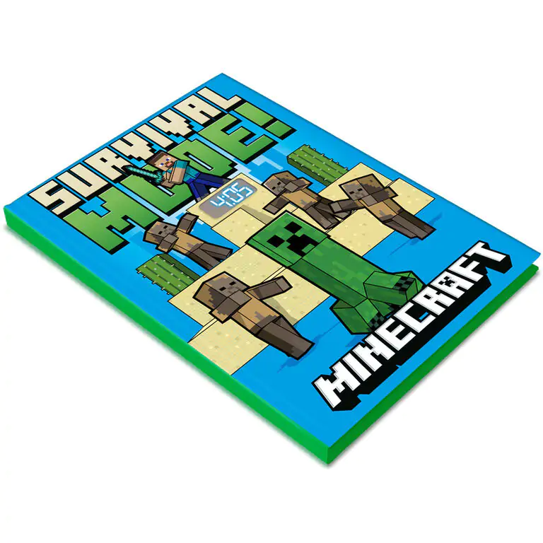 Minecraft Notebook s LED hodinami produktová fotografia