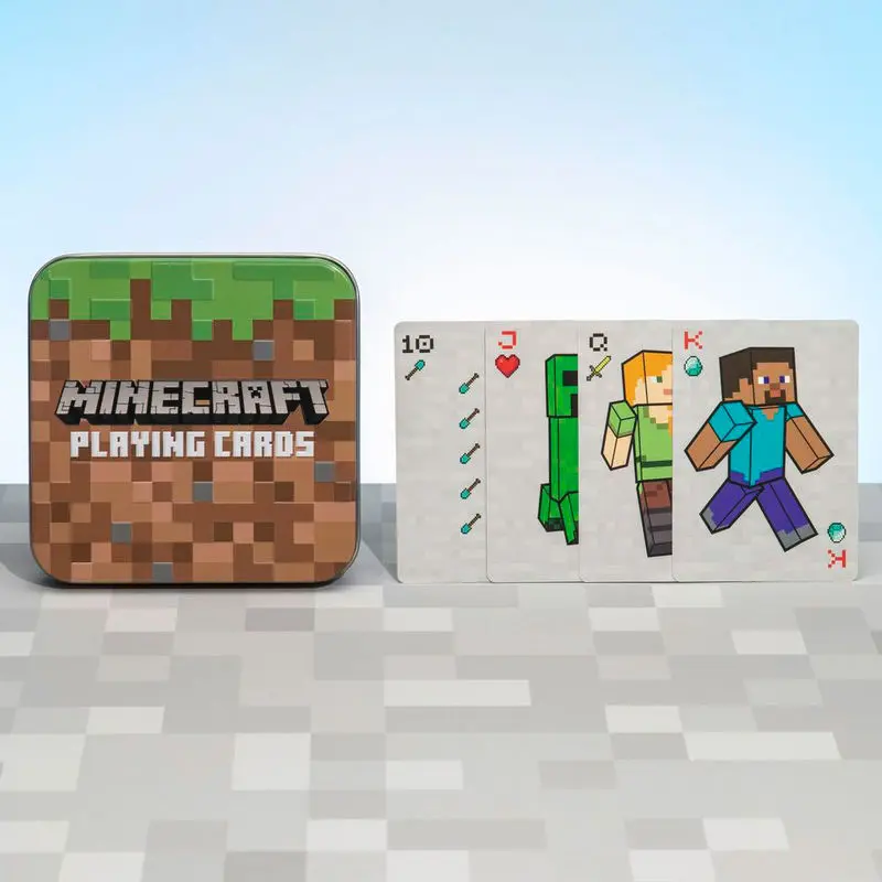 Minecraft hracie karty produktová fotografia