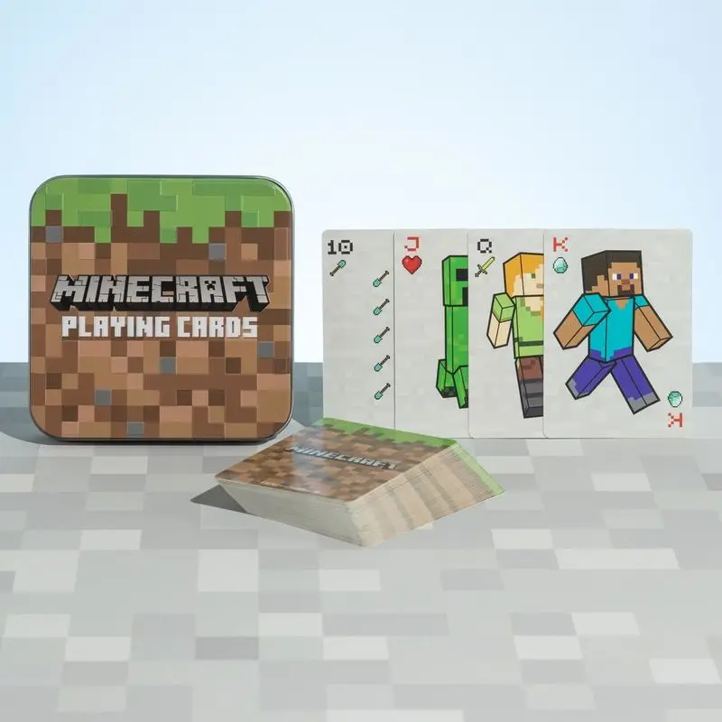 Minecraft hracie karty produktová fotografia