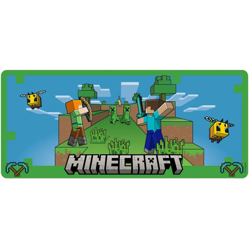 Minecraft herná podložka na stôl produktová fotografia