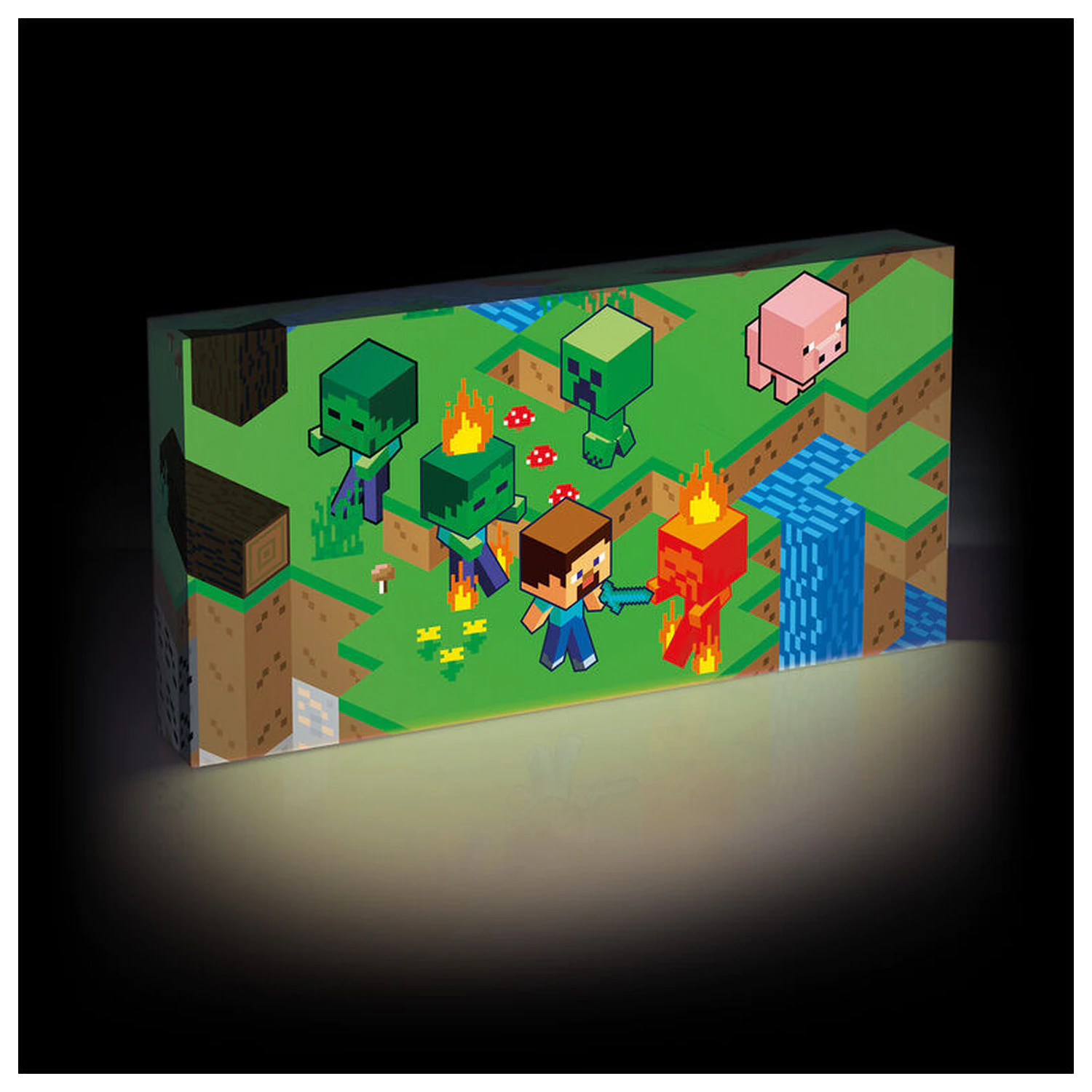 Minecraft svietiace plátno produktová fotografia