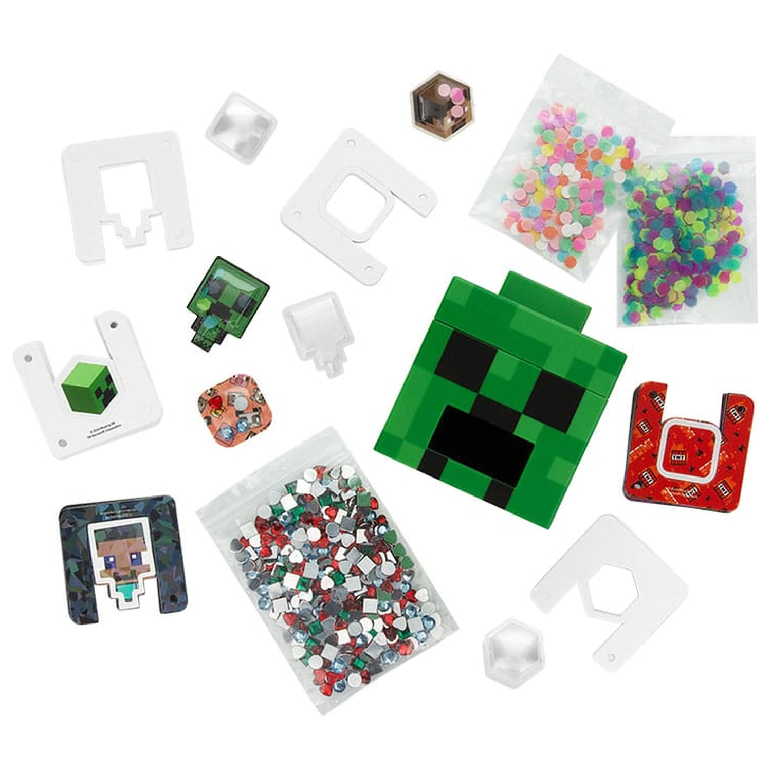 Minecraft 3D výrobca nálepiek produktová fotografia